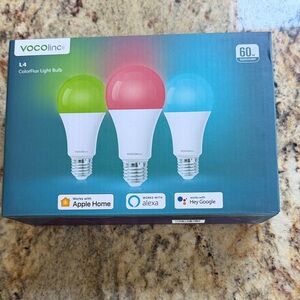VOCOlinc L4 ColorFlux Smart LED Bulbs - Multi Color (Green, Red, Blue)